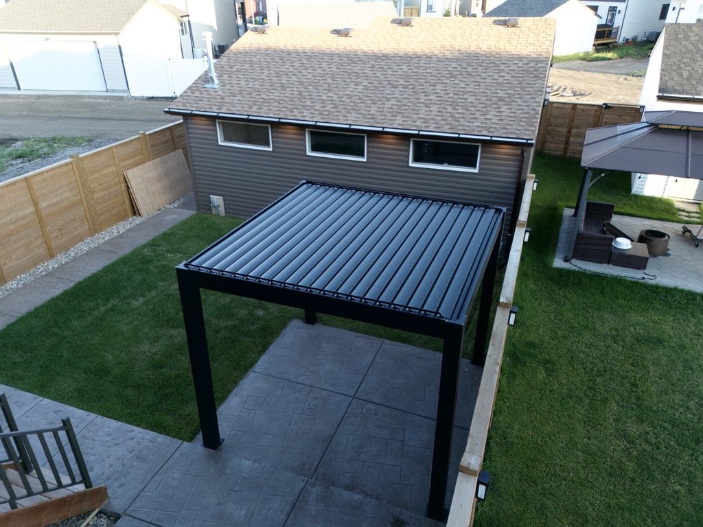 Residential building balconies detail