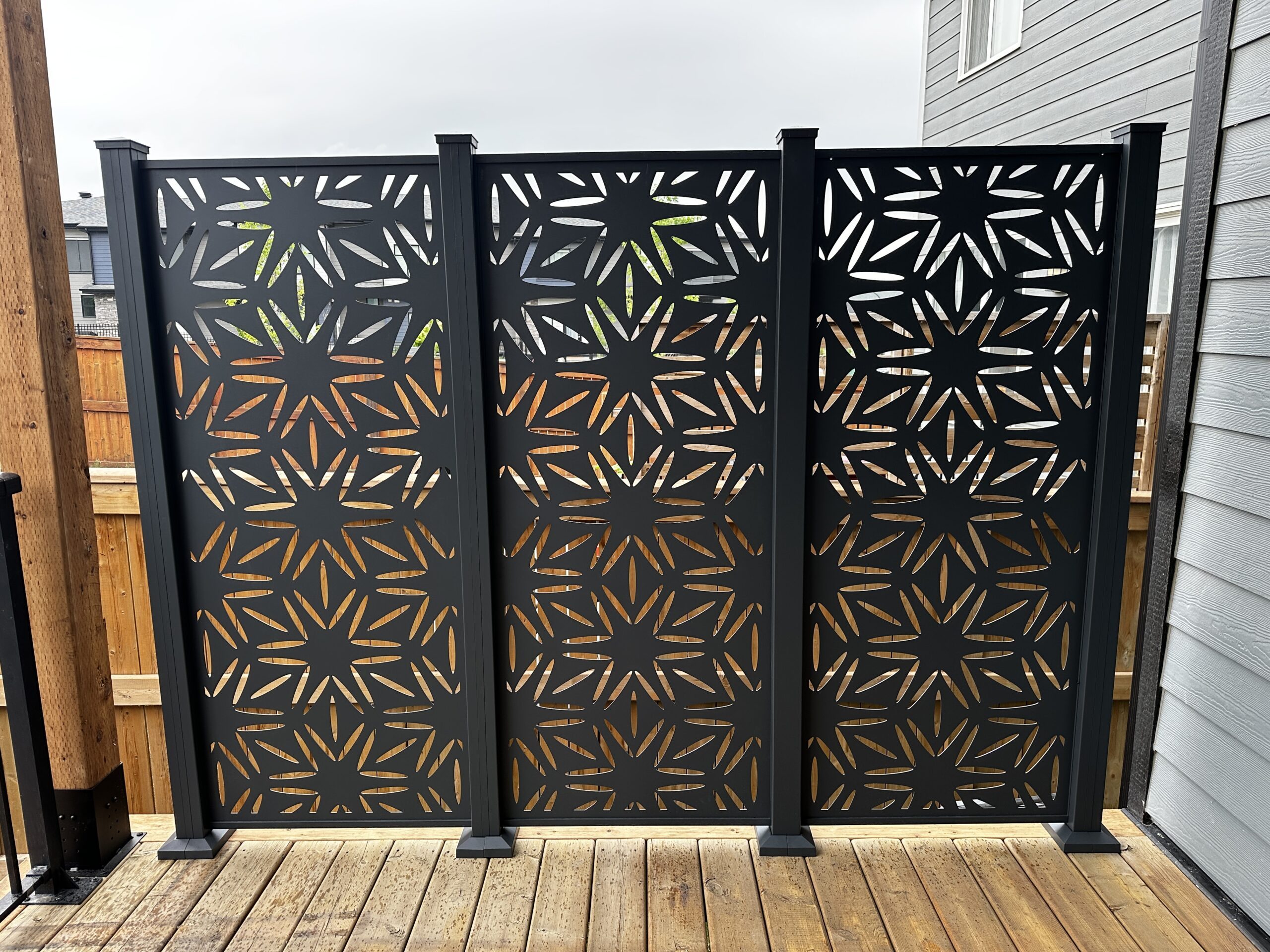 Tall building with orange facade